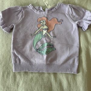 Janie and Jack Lavender Mermaid Sweater